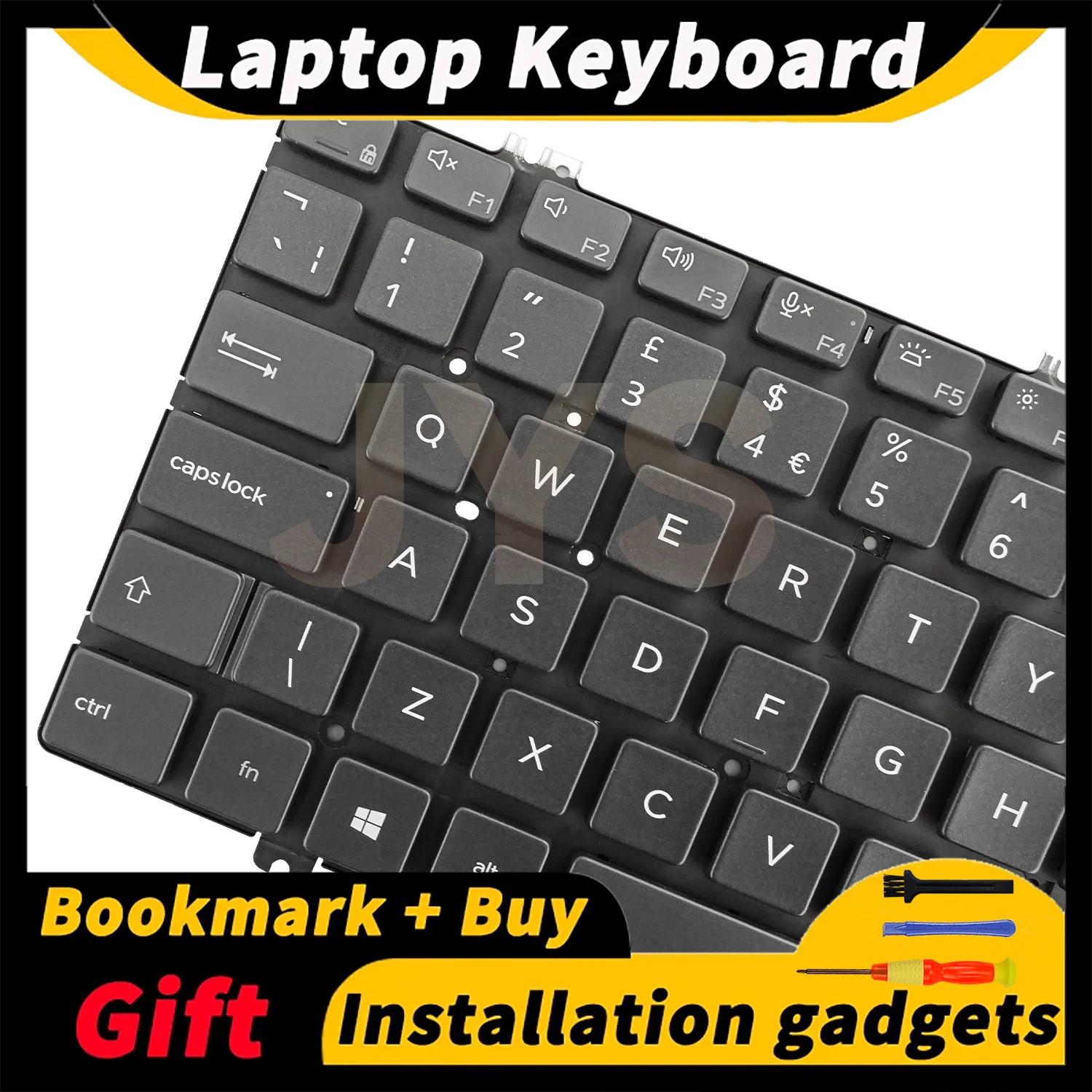 Geschikt voor DELL latitude 3300 5200 5300 7200 7300 3301 laptop vervangend toetsenbord met achtergrondverlichting UK-indeling