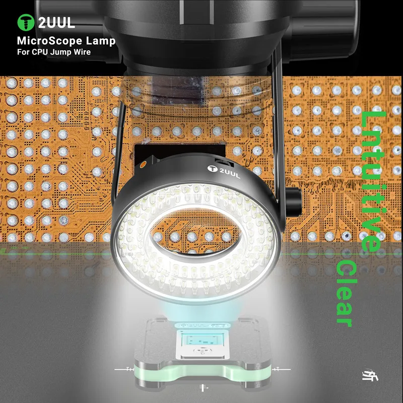 2UUL MS96 Microscope Lamp With LED Ring Lllumination Suitable for Microscope Electronic Soldering And Repair Tools
