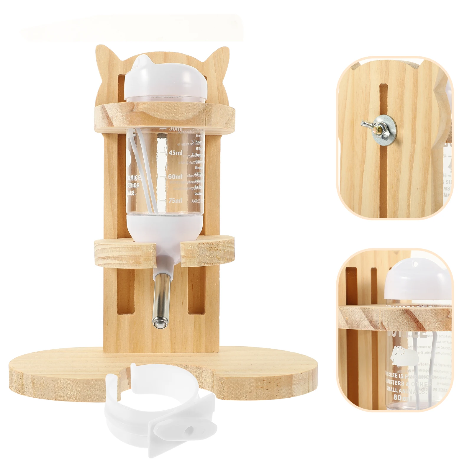 

Water Bottle Hamster Pet Feeder Drinking Small Animal Container Portable Dispenser
