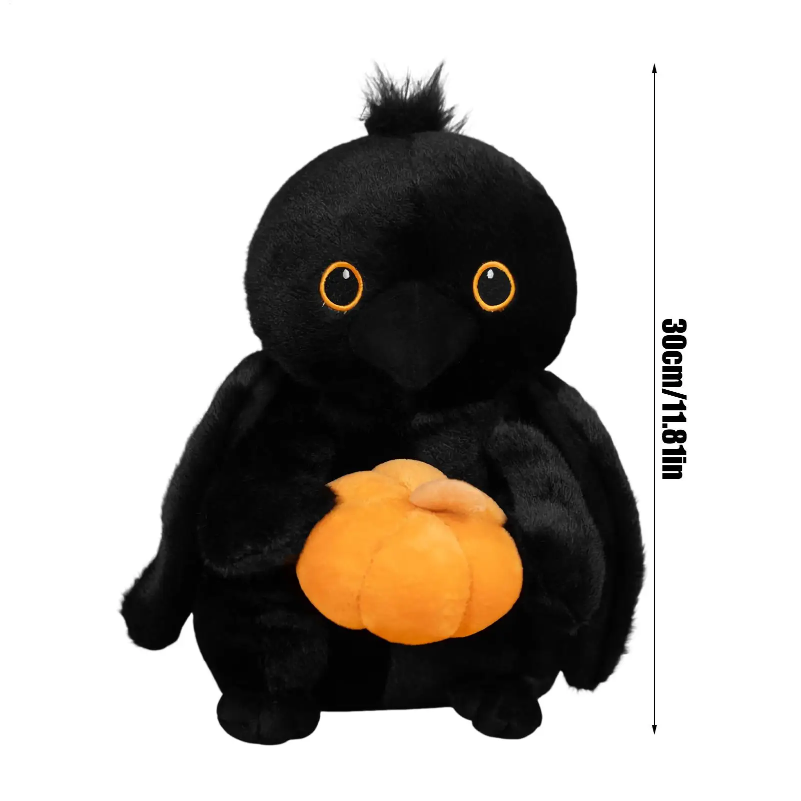 Halloween corvo brinquedo de pelúcia huggable travesseiro colecionável macio pelúcia boneca decoração para casa cadeira quarto sala estar