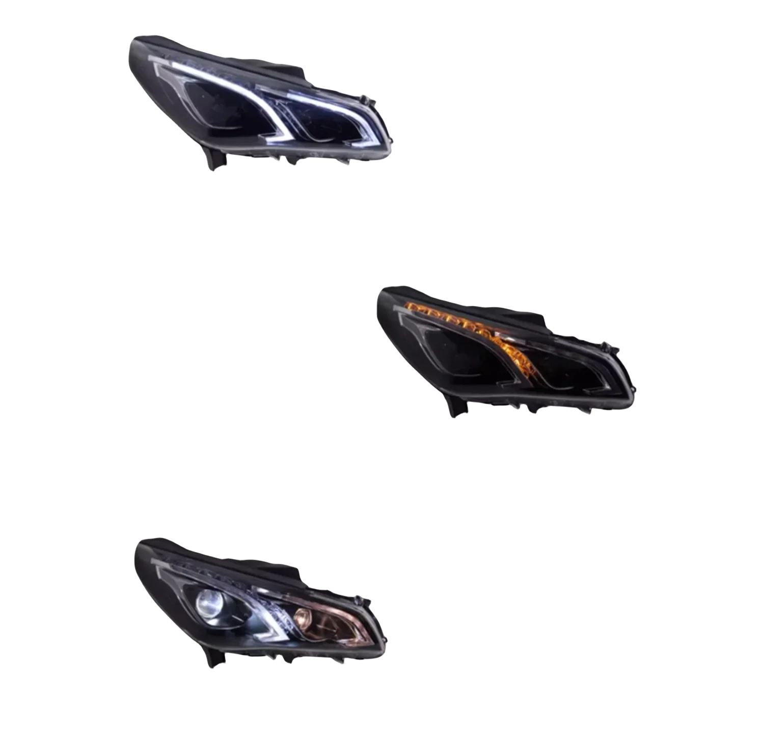 

Автомобильные светодиодные фары для Hyundai Sonata 9th Daytime Running DRL Angel Eyes фары ближнего света