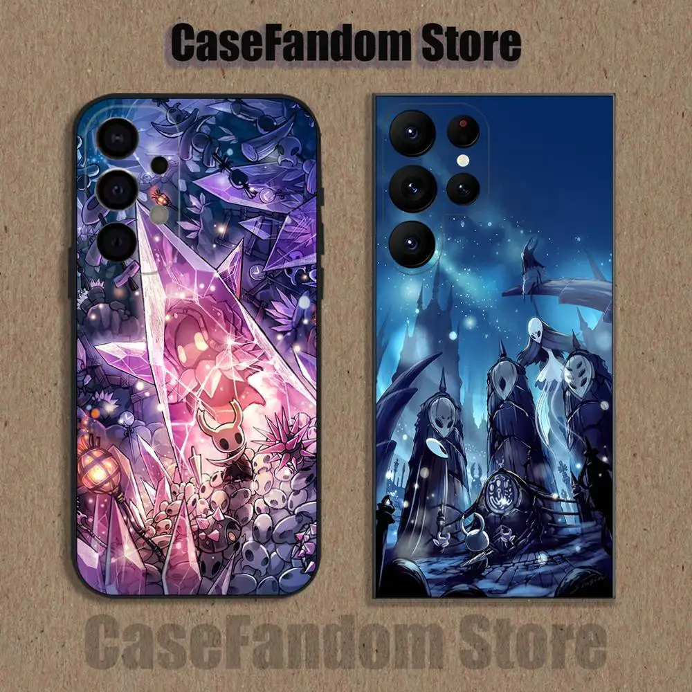 Hot H-Hollow K-Knight Game Shockproof Phone Case For Samsung S26,S25,S24,S21,S22,S23,S30,Ultra,S20,Plus,Fe,Lite,5G Black Cover