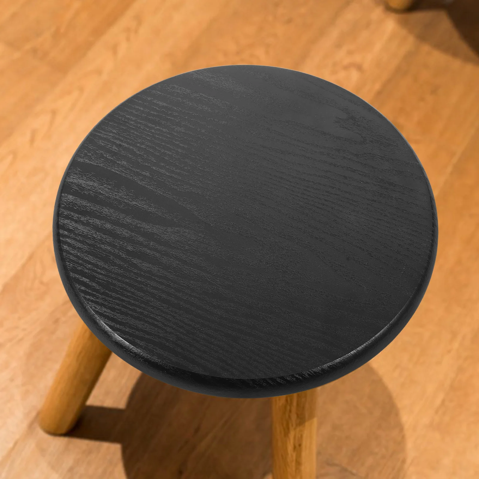 

Round Bar Stool Wooden Seat Replacement Solid Wood Stool Durable Repair Part Home Dining Chair Seating Pad