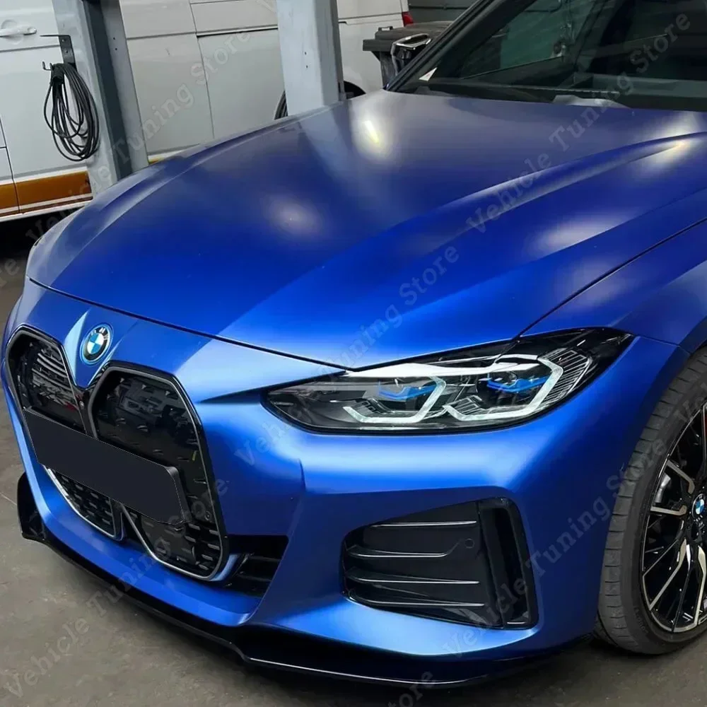 For BMW 4 Series G24 G26 420i 430i i4 M50 4-Door Gran Coupe Car Front Bumper Splitter Lip Diffuser Body Kit Spoiler Guard ABS