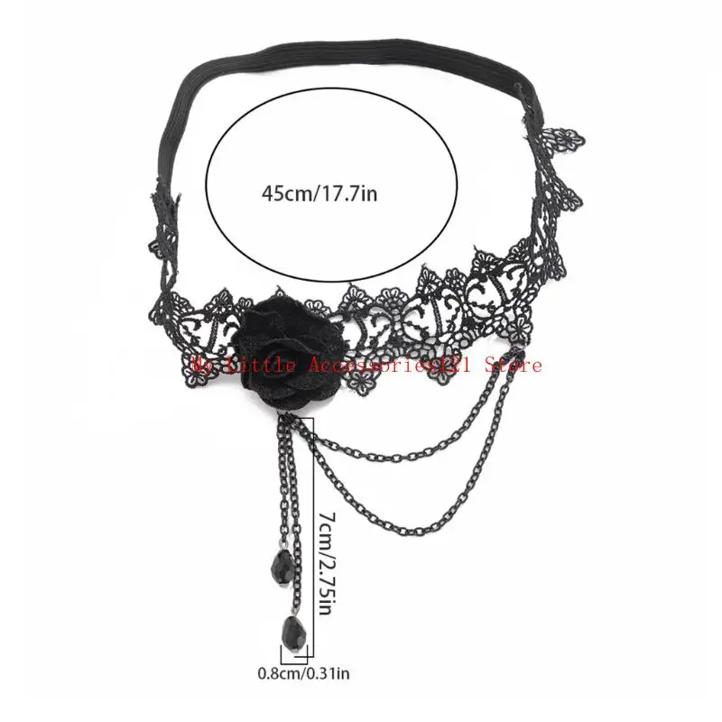 مرنة ساق الرباط مزينة الورد الزهور الدانتيل حزام الحزب الإكسسوارات #6