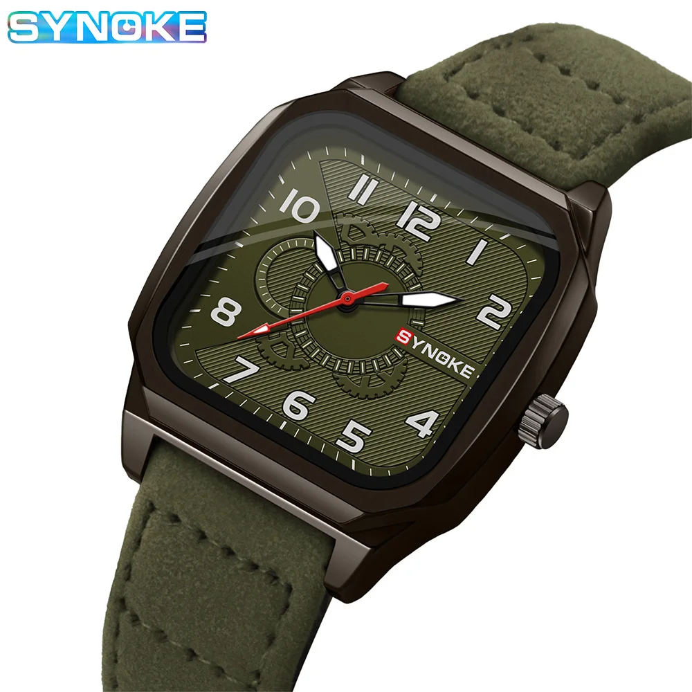 Men Quartz Watch Belt Retro Fashion Simple Business Quartz Watch For Men Watch Student Wristwatch Sports Non Mechanical SYNOKE