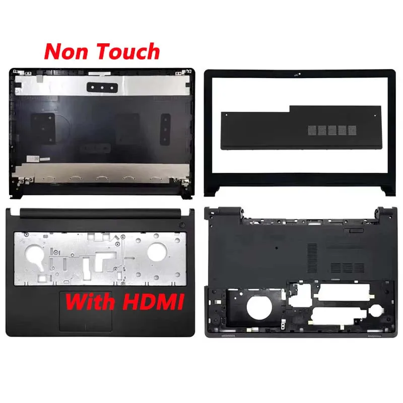 Non Touch Case For Inspiron 15 5555 5558 5559 CMJK5 0CMJK5 Laptop LCD Back Cover/Front Bezel/Palmrest/Bottom Case Hinges 15.6
