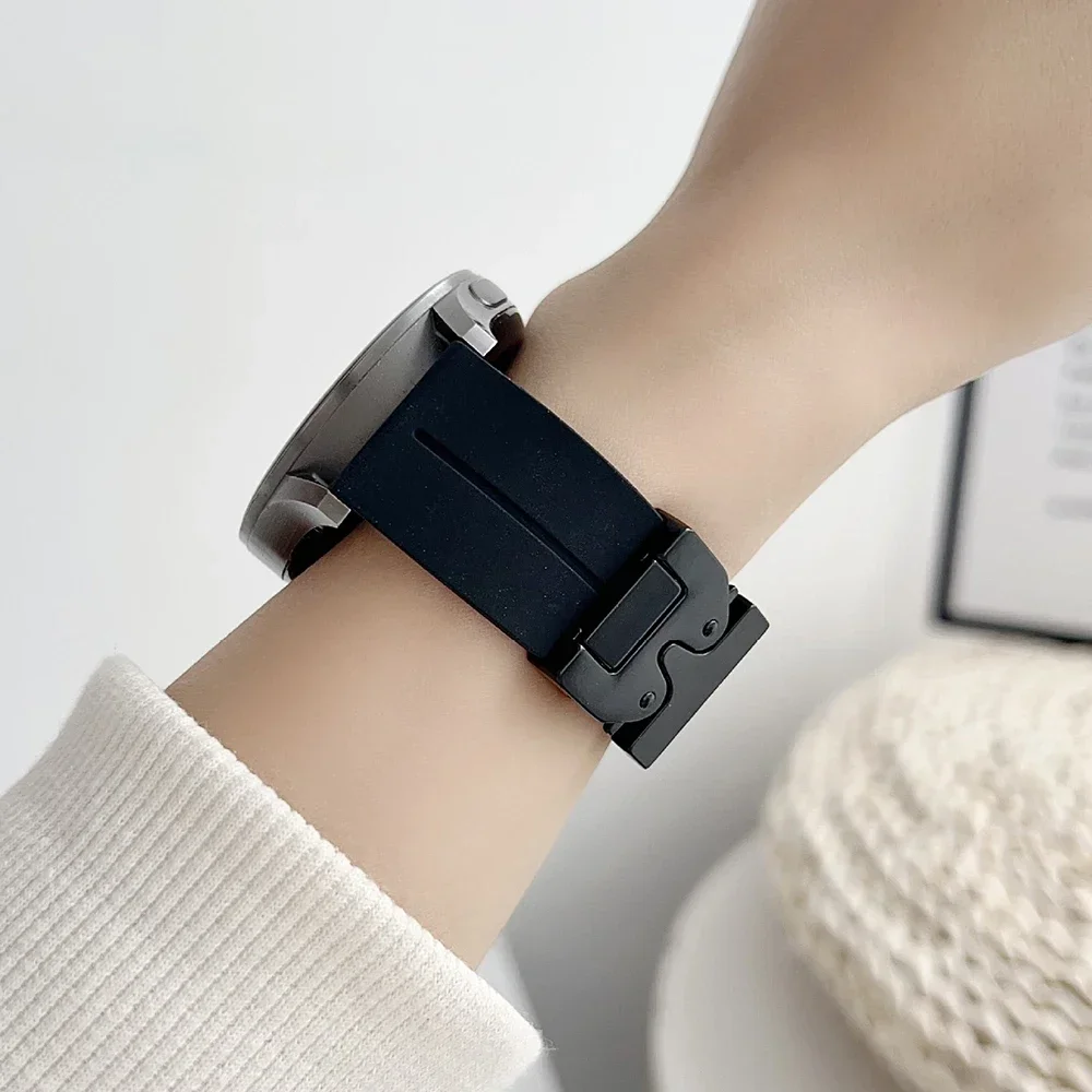 Soft Silicone 20mm 22mm Loop Strap for OnePlus Watch 2R Amazfit Balance GTR 4 Sports Band for Samsung Galaxy FE 7 6 5 40mm 44mm