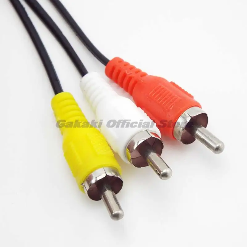 3.5mm Jack to 3 RCA Male Audio Video AV Cable AUX Stereo Cord 3RCA Standard Converter Wire