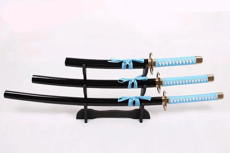 

104cm Cosplay Anime Bleach weapon Gin Ichimaru wooden Sword Japan samurai sword Costume Fancy Dress party stage show props