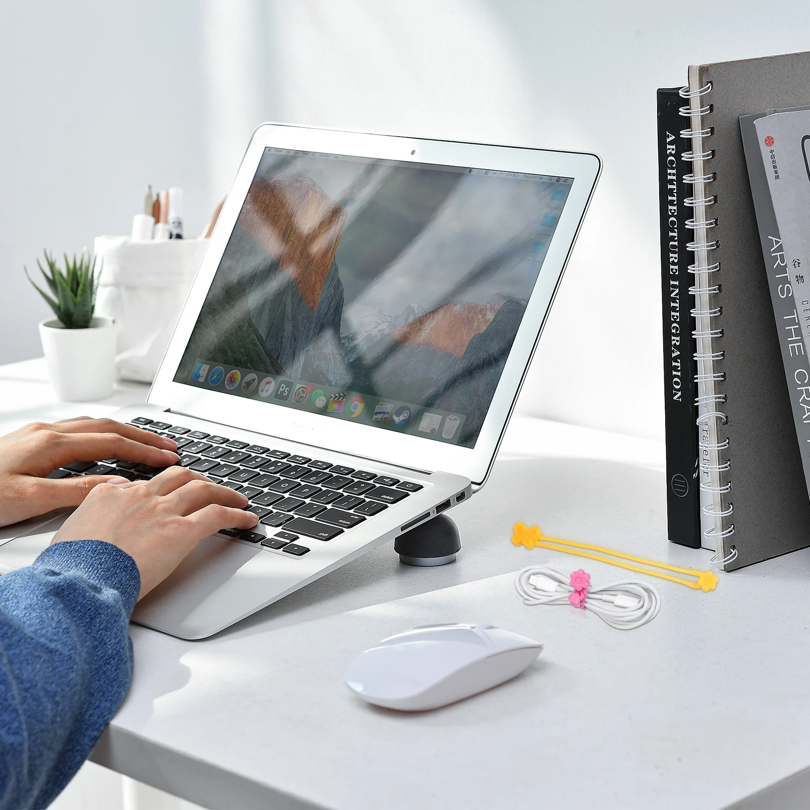 5Pcs Flexible Silicone Bands Elastic Binding Bands for Bento Box Book Cable Organizer Portable Stretchy Kitchen Fixing Straps