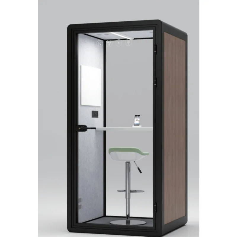 Movable Multi-Function Soundproof Telephone Booth  with Ventilation System for Office Building