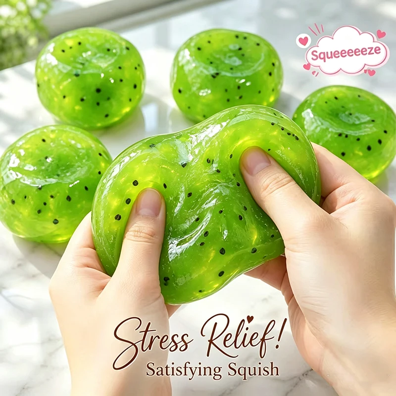 Handgefertigtes Wassermelonen-Slushy-Squishy-Spielzeug, weiches, langsam zurückfederndes Stressabbau-Squeeze-Spielzeug, realistisches Fruchtsimulationsmodell, Geschenk für Erwachsene