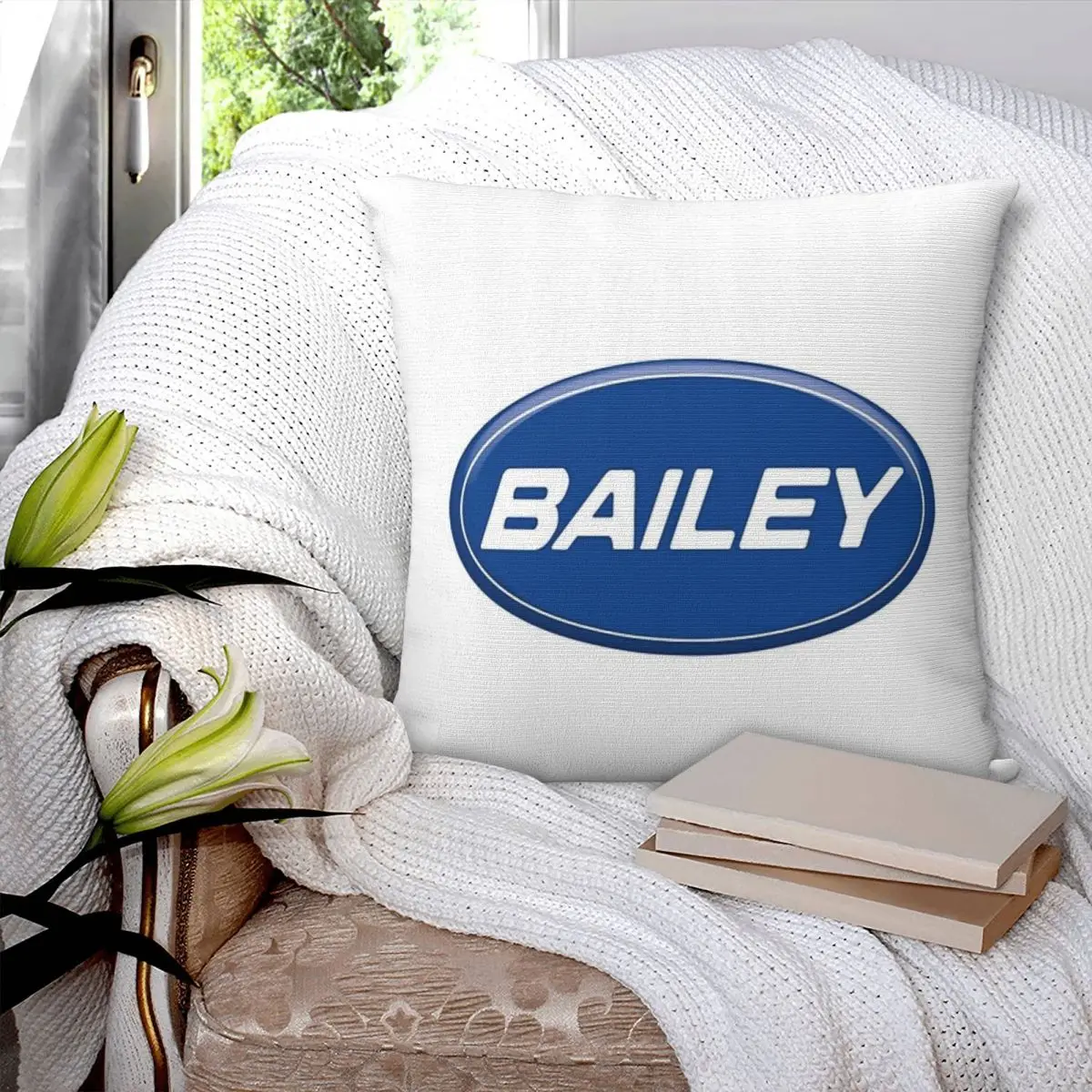 Bailey Caravan Square Pillowcase Pillow Cover Polyester Cushion Zip Decorative Comfort Throw Pillow for Home Car