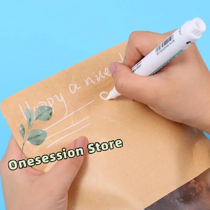 3pcs White Permanent Marker Pens 0.7/1.0/2.5MM Fine Point Oil Paint Markers for Rock Painting Wood Metal Fabric