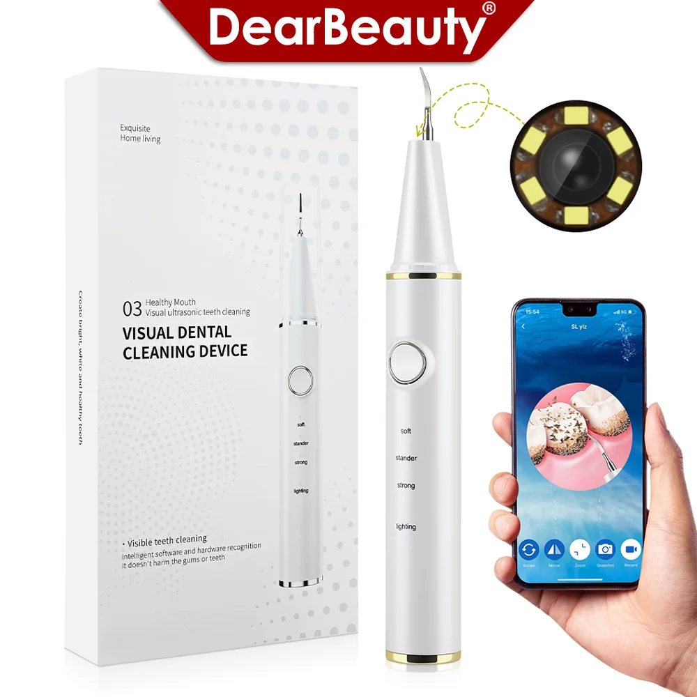 

Visual Ultrasonic Dental Scaler Tartar Plaque Stains Cleaner Tooth Calculus Electric Dental Tooth Stone Remover Teeth Cleaner