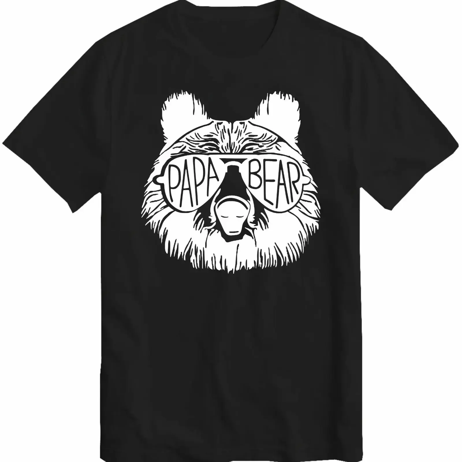 Papa Bär T Shirt Sonnenbrille Vatertag Ehemann Geburtstag Top vintage Washed homme Comfortable designer clothes Versatile