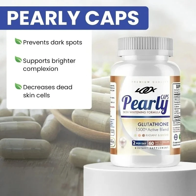 1500 ملغ كبسولات الجلوتاثيون للذكور والإناث - مكمل مضاد للشيخوخة | يحتوي على فيتامين C وL-Cysteine وحمض ألفا ليبويك #2