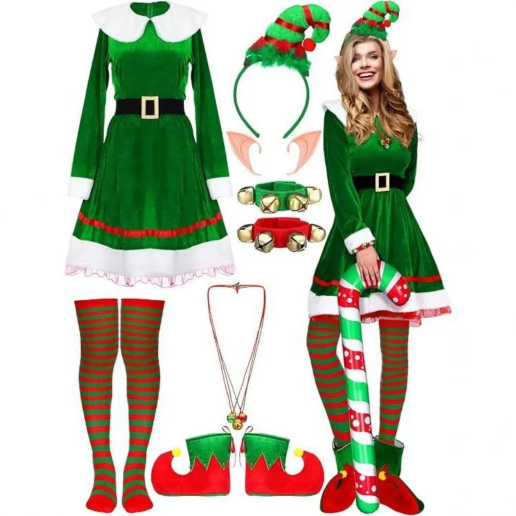 Long Dress Back Zipper Set a Line Silhouette Elegant Style Christmas with Cropped Top Japanese and Korean Casual Dance Summer