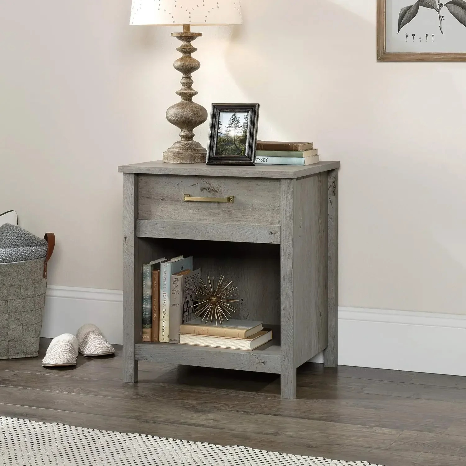 Cannery Bridge Night Stand, Mystic Oak finish