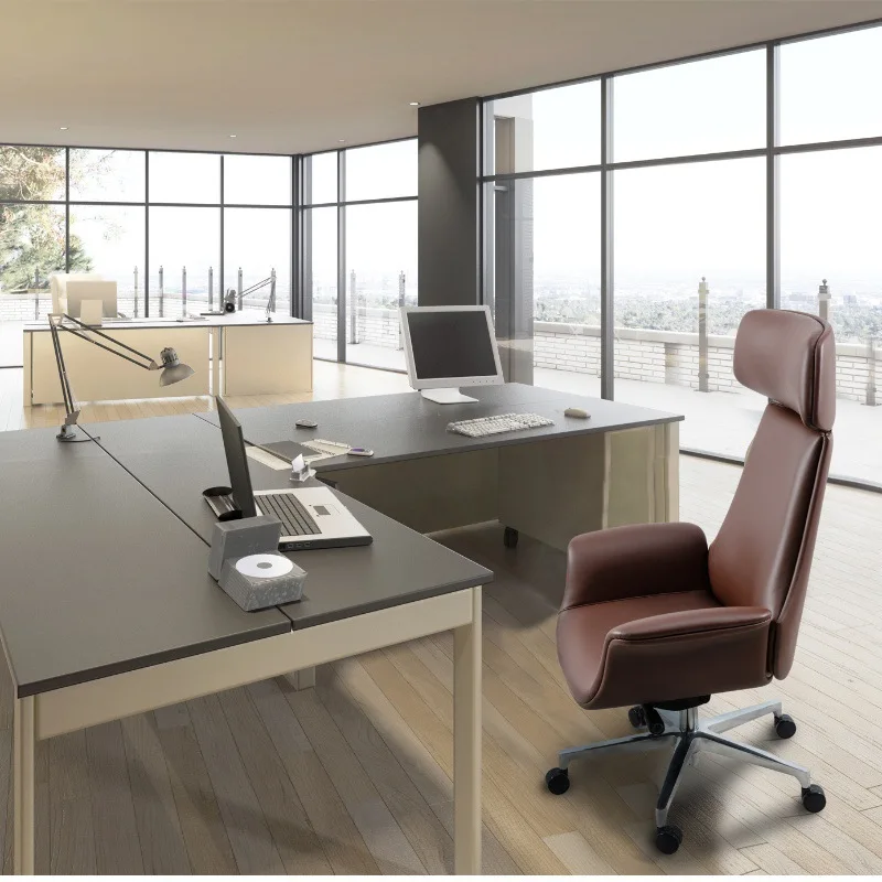 

Современное удобное кресло для руководителя, вращающиеся офисные стулья с регулируемой высотой для скандинавского персонала, дизайнерская элитная деловая мебель FYOC