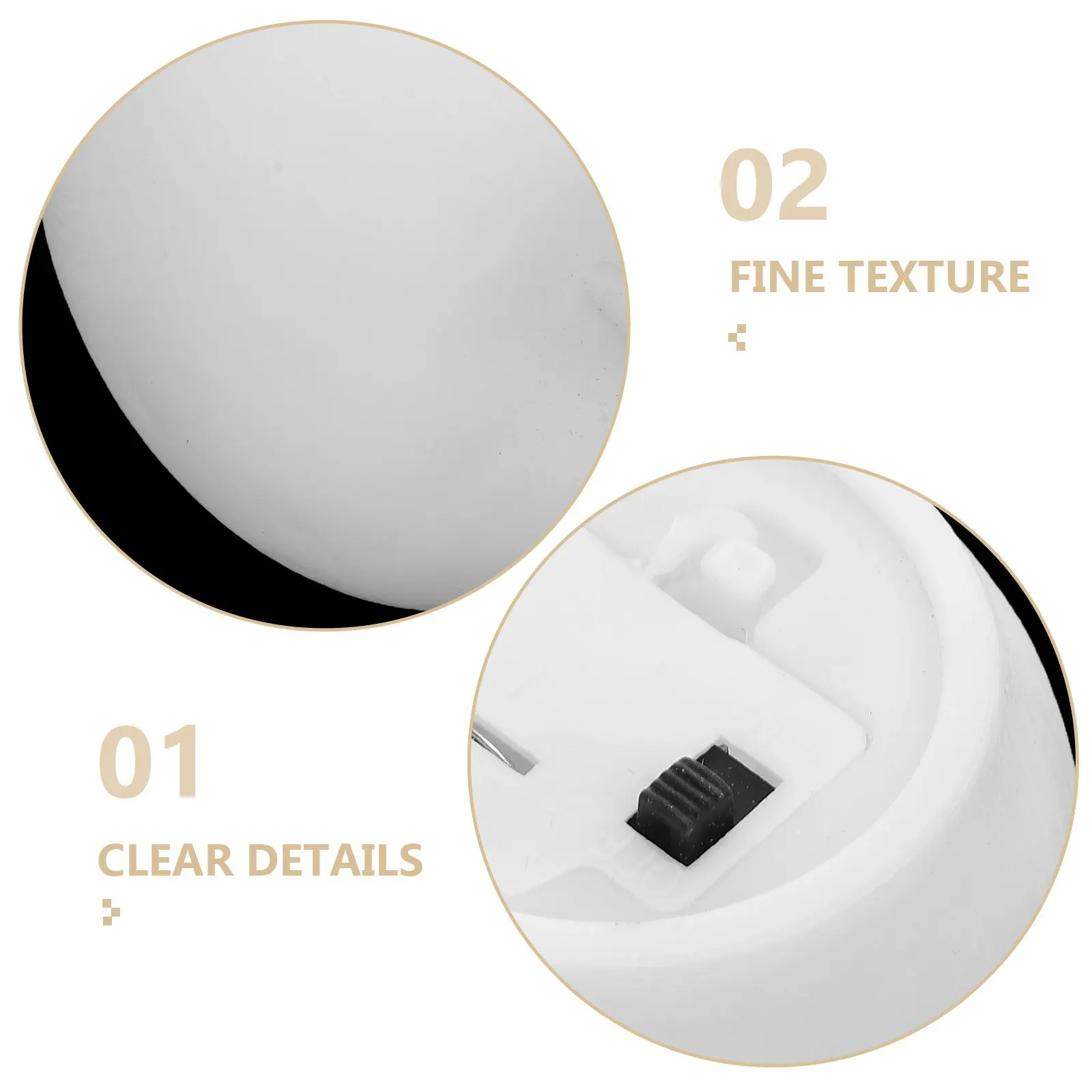 3Pcs LED Night Light Color Changing Battery Operated for Bedroom Christmas Decoration Romantic Warm Light Small Night