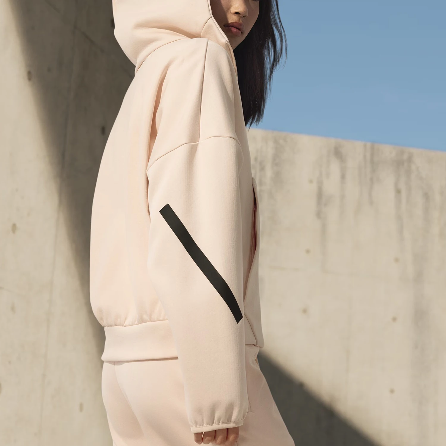 Adidas Official Genuine W Z.N.E. FZ Women's Sports Knitted Zip Jacket JF4789