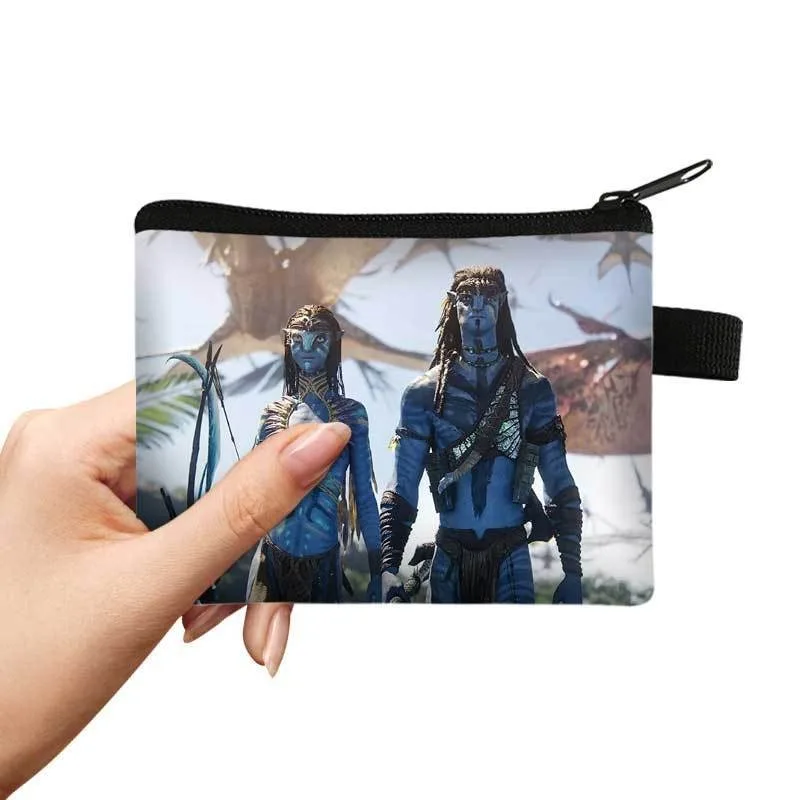 Avatar 3: Monedero impreso de alta definición Fire and Ashes, estuche para tarjetas de lápiz labial portátil y duradero, pequeño bolso para llaves para salir