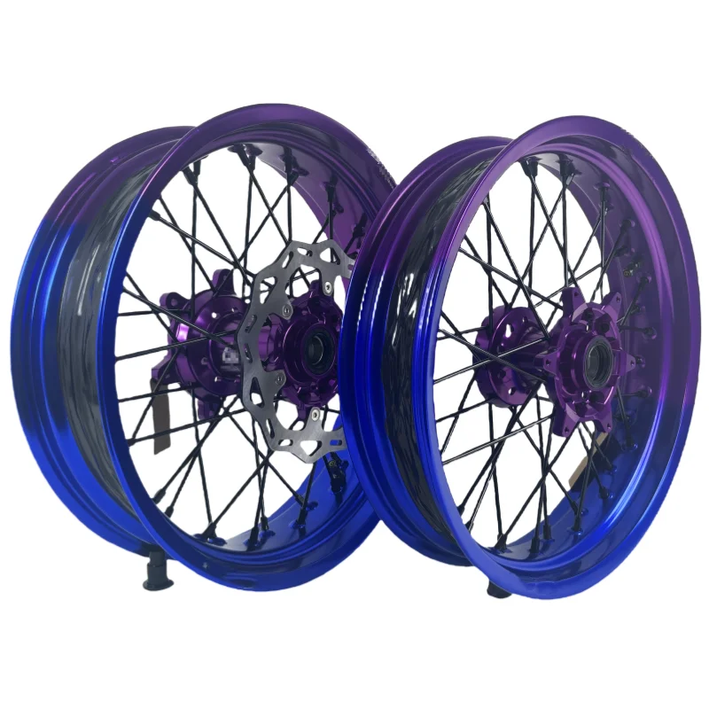 

High Quality Electric Motorcycle Wheels Dirt Bike Wheel Set Aluminum Alloy 7116-T6 for EXC SXF Wheels Tubless Supermoto Rim