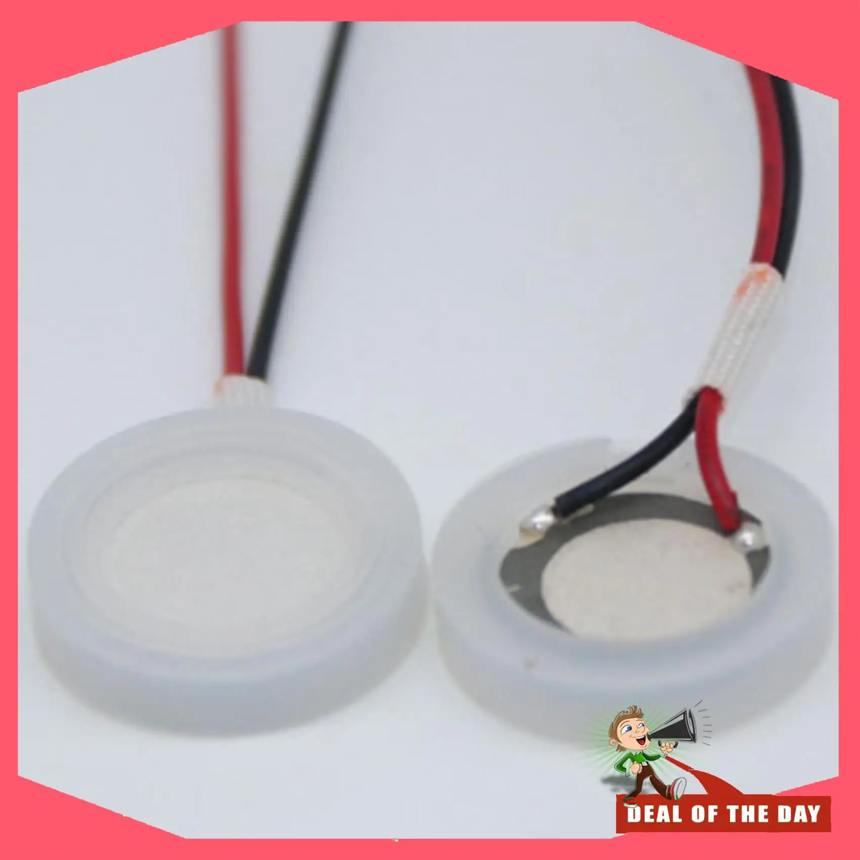 تسليم 24 ساعة 5 قطعة 20 مللي متر 1.7 ميجا هرتز جهاز تكوين ضباب بالموجات فوق الصوتية مبيد السيراميك أقراص مع سلك وحلقة لإحكام الإغلاق المرطب الملحقات