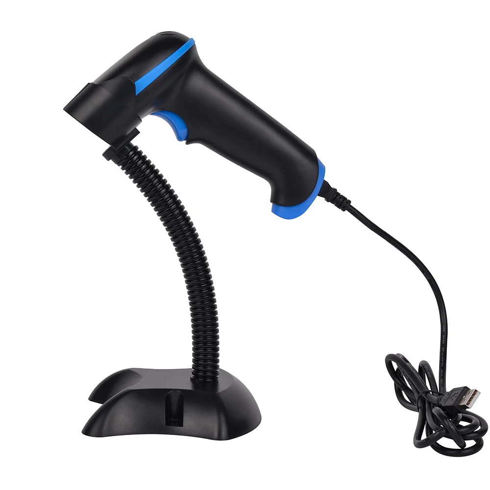 5700G 1D Automatic Laser Wired Barcode Scanner with Stand/Base for Supermarket Retail Store Windows Linux Mac Computer Systems