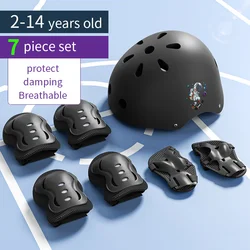 Child protective equipment Helmet, knee, elbow, and hand protectors Boys and Girls 2 3 4 5 6 7 8 9 10 11 12 13 14 years old