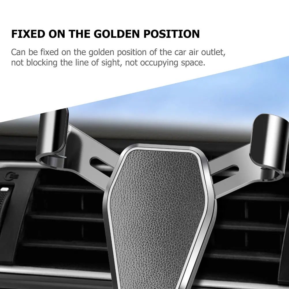 Premium Car Mobile Phone Holder for Secure Hands-Free Navigation with Triangle Stability Design Air Vent Mount GPS Bracket Auto