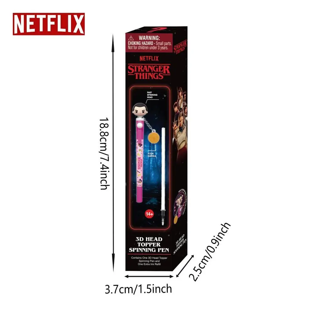1PC Netflix Officially Licensed Stranger Things Spinning Pen Blind Box Lightweight Practical Decoration Essential Gift
