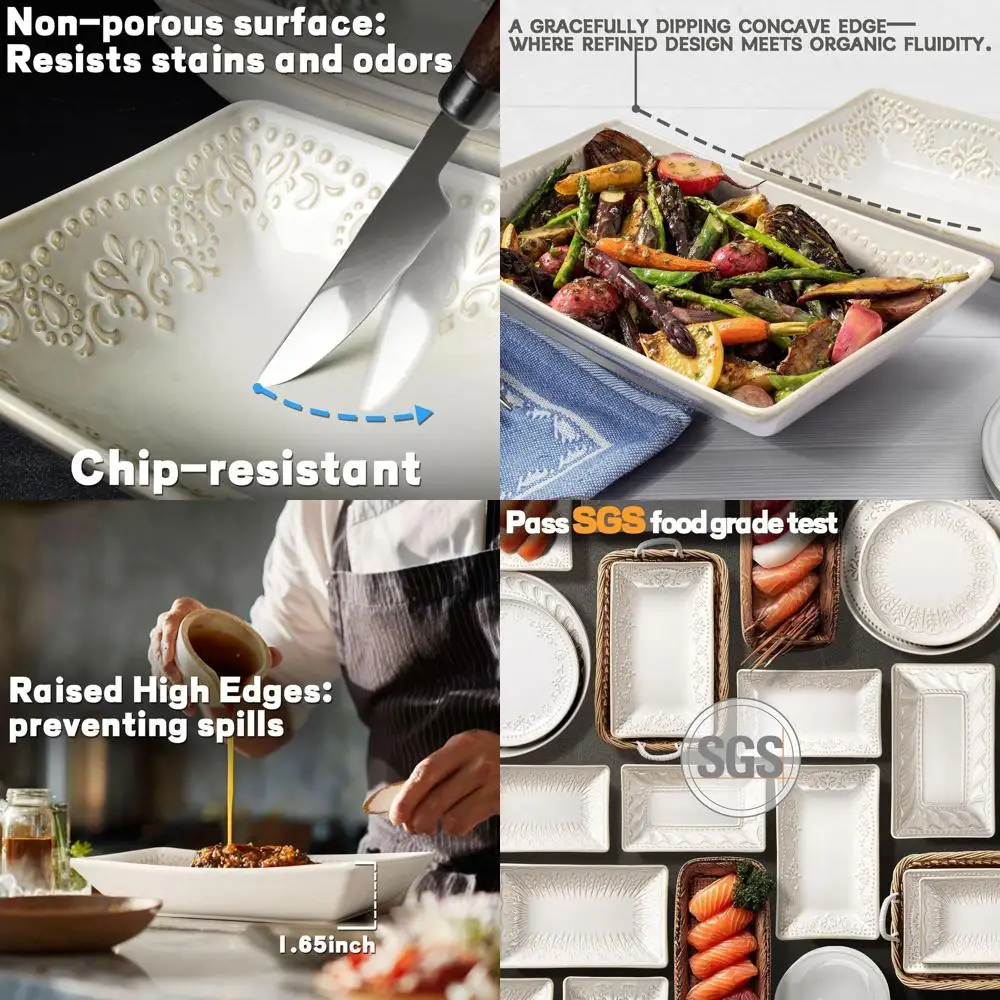 

Set of 4 - 9.85 Inch Large Salad/Soup Bowls, 25 oz Serving Bowls for Dinner Parties - Microwave Safe Kitchen Dishes, Recyclable