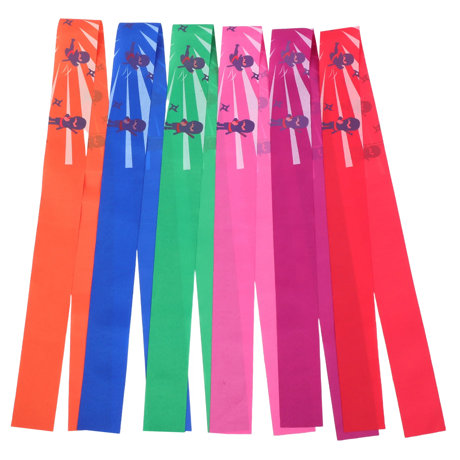 

6pcs Karate Headband Accessory Decorative Head Bands Costume Party Hat for Students Children Samurai Victory