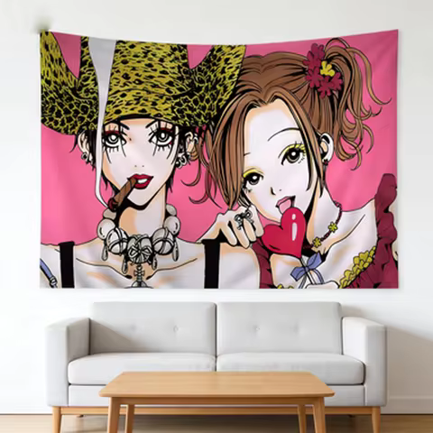 Nana Osaki Anime Black Stones Inspired Wall Tapestry Art Decor Room Hanging for Fans Unique Gift Idea