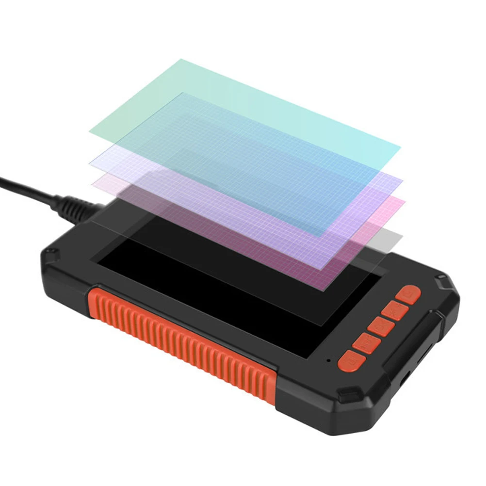 

1pc 1080P 4.3 Inch 8Mm 2600Mah 8 Led Beads Waterproof Handheld Digital Borescope For Vehicle Pipeline Inspection