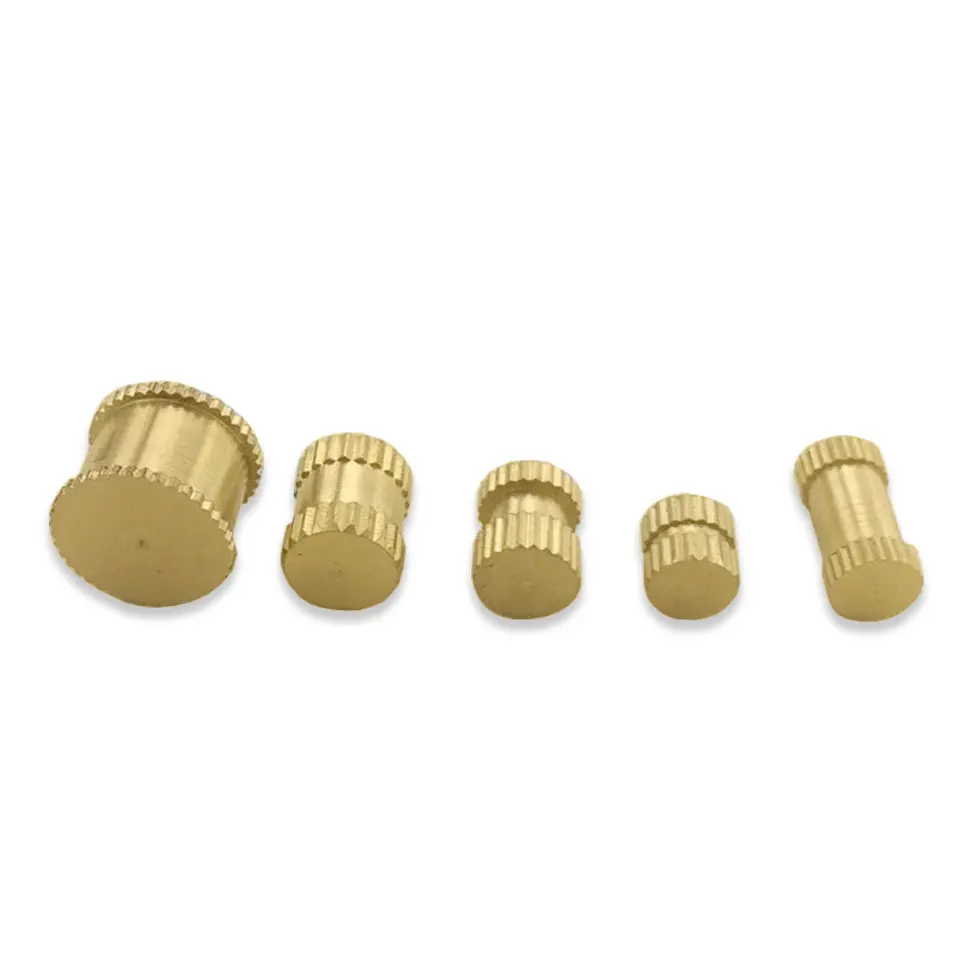 5 pezzi denti interni M4 M6 dado intarsio in ottone puro dado in rame stampato ad iniezione accessori lampada intarsio in rame goffrato