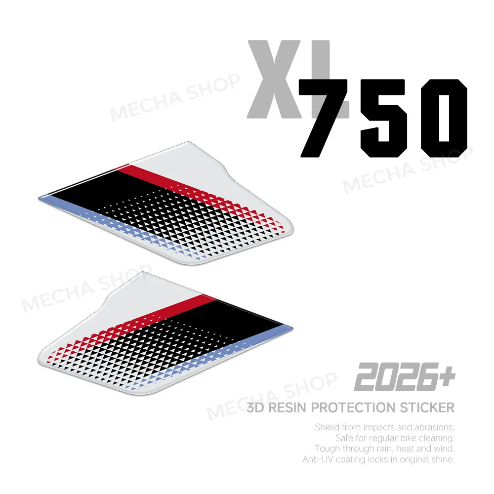 

For Transalp XL 750 2026 Side Tank Pad Decal Waterproof 3D Resin Sticker Protection Kit Motorcycle Accessories