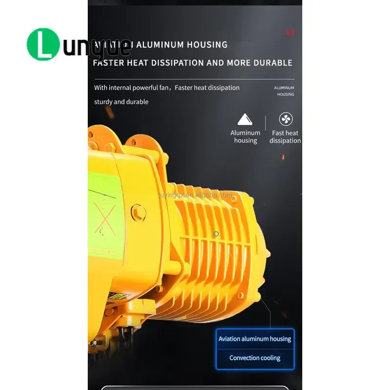 1 Ton Ring Chain Electric Hoist Heavy Duty Lifting Tool for Warehouse Workshop Garage Construction Durable Steel Compact