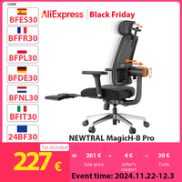 NEWTRAL MagicH-B Pro Ergonomic Chair with Footrest Auto-Following Backrest Headrest Adaptive Lower Back Support Adjustable Armre