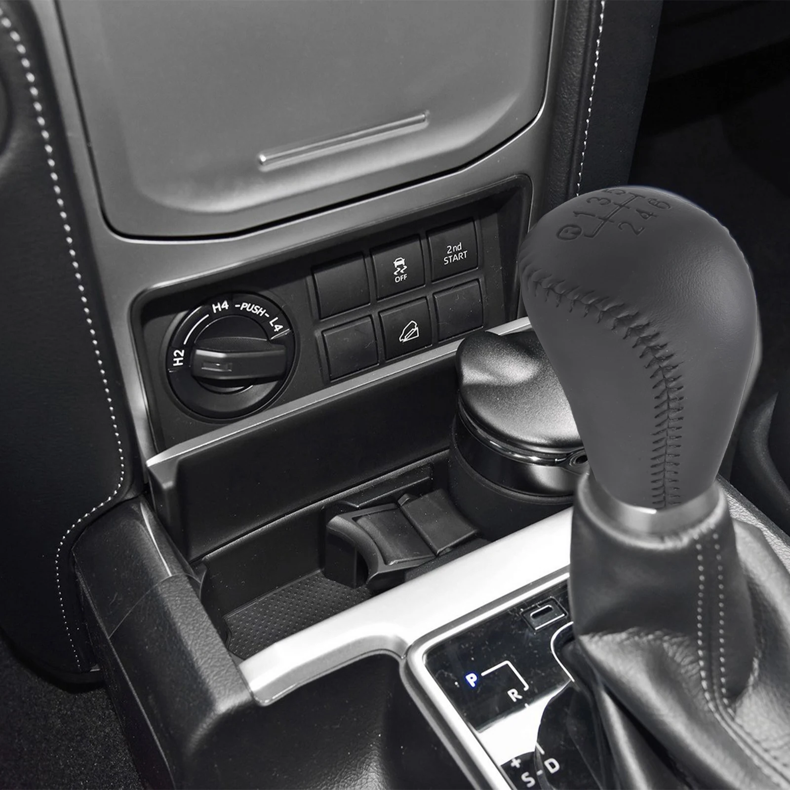 6 سرعات والعتاد التحول المقبض مناسبة لتويوتا ل برادو 120 150 سلسلة GDJ GRJ 09-17 مقبض دليل تروس السيارة-عصا رئيس التحول