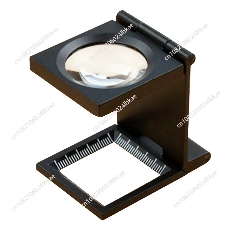 Textile zinc alloy photo cloth mirror with leather case high definition pigeon eye insect plant magnifying glass/10 pieces