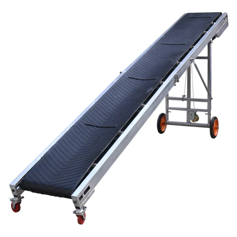 Conveyor Belt Foldable Belt Conveyor Loading Unloading Assembly Line Anti-slip Belt Conveyor