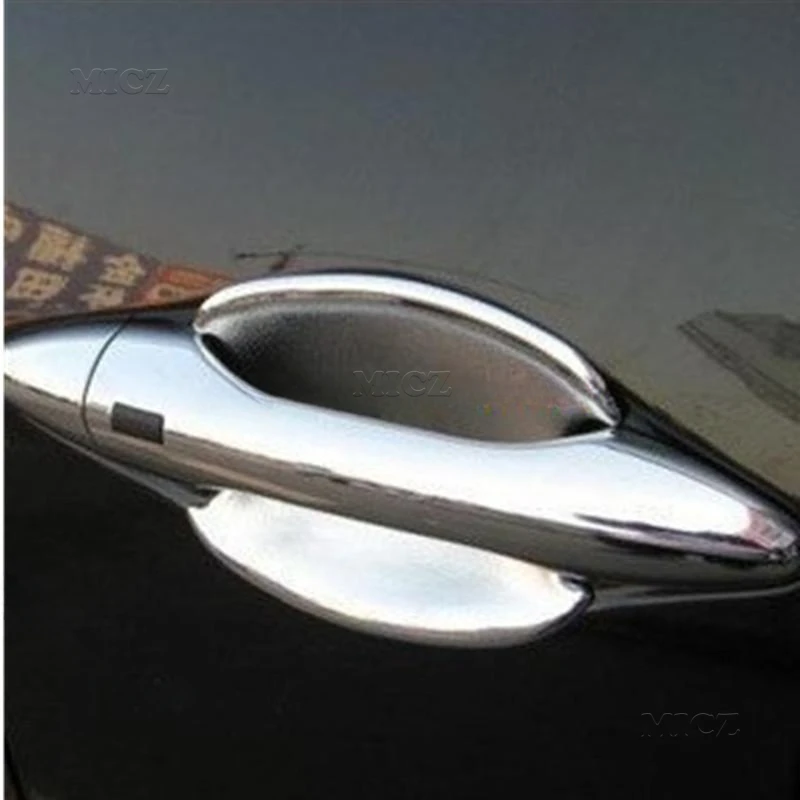

For Hyundai Tucson Ix35 2010 2011 2012 2013 ABS Chrome Door Handle Cover Trims Side Door Catch Frame Car Exterior Accessories