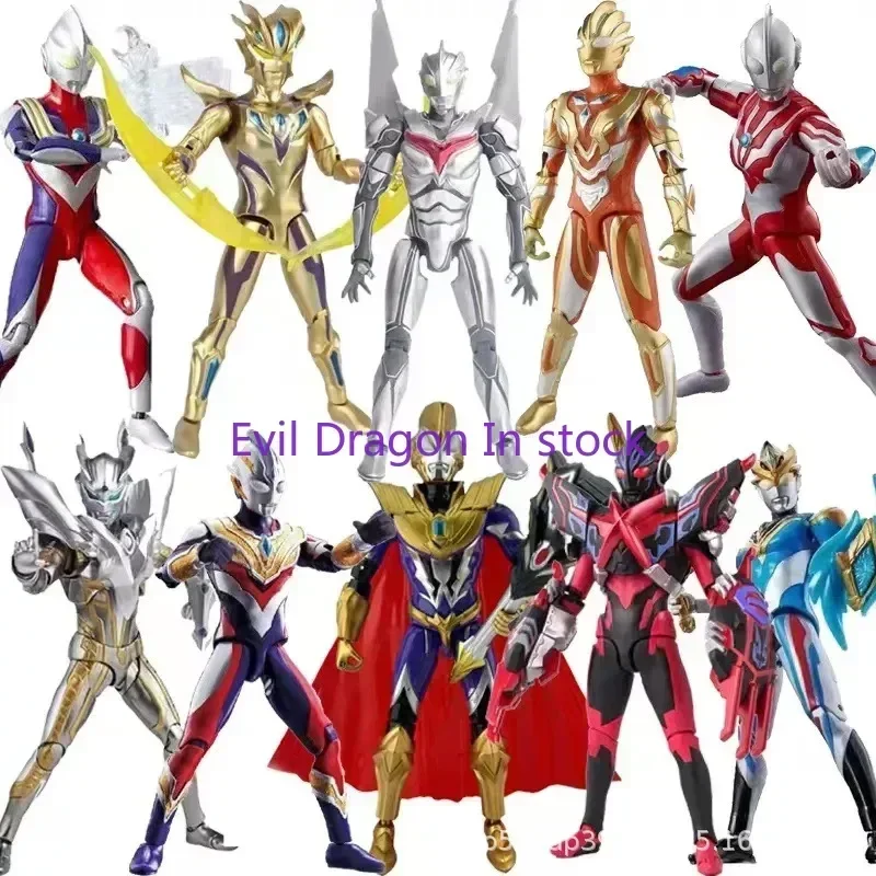 

In Stock Bandai Ultraman Zero Brazal Beliyatiga 15 Cm Action Figure Trigger Joint Movable Model Statue Toy Gift Collection