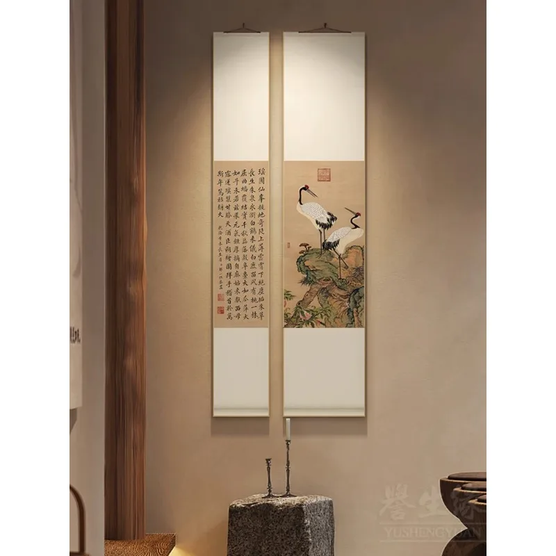 

Chinese Scrolls Hanging Paintings Living Room Study Decorative Dining Room Tea Room Flowers and Birds Anime Canvas Posters Art