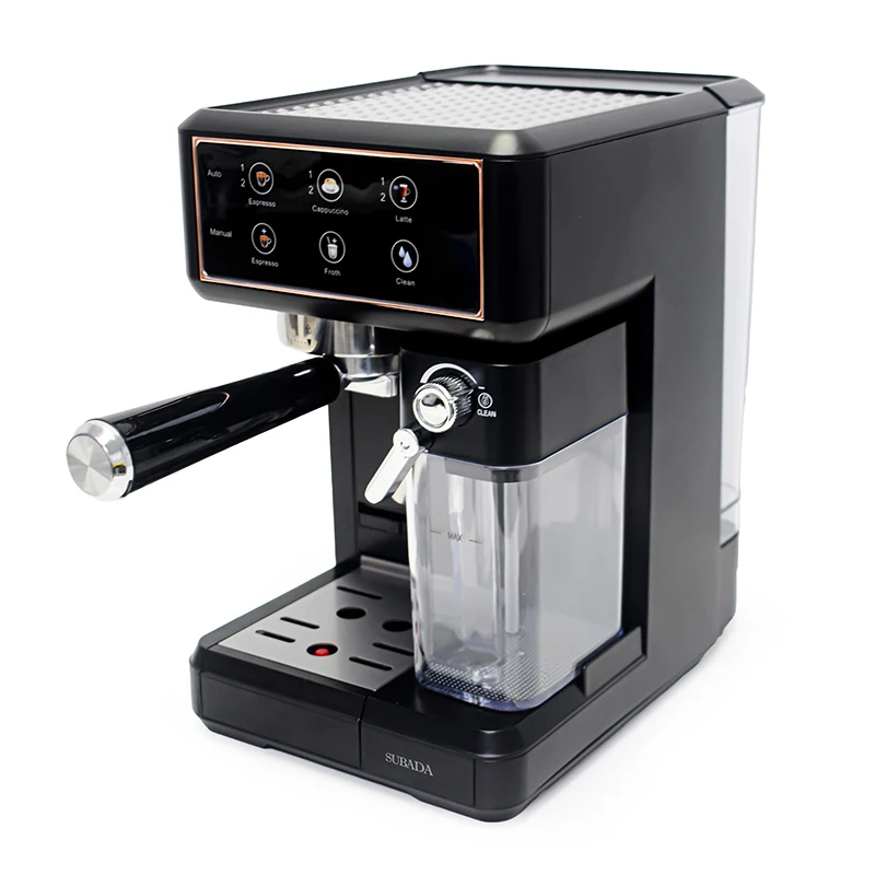 Automatic Italian Espresso Coffee Maker Big Touch Screen High Pressure 20Bar Espresso Machine 6-In-1 Multifunctional