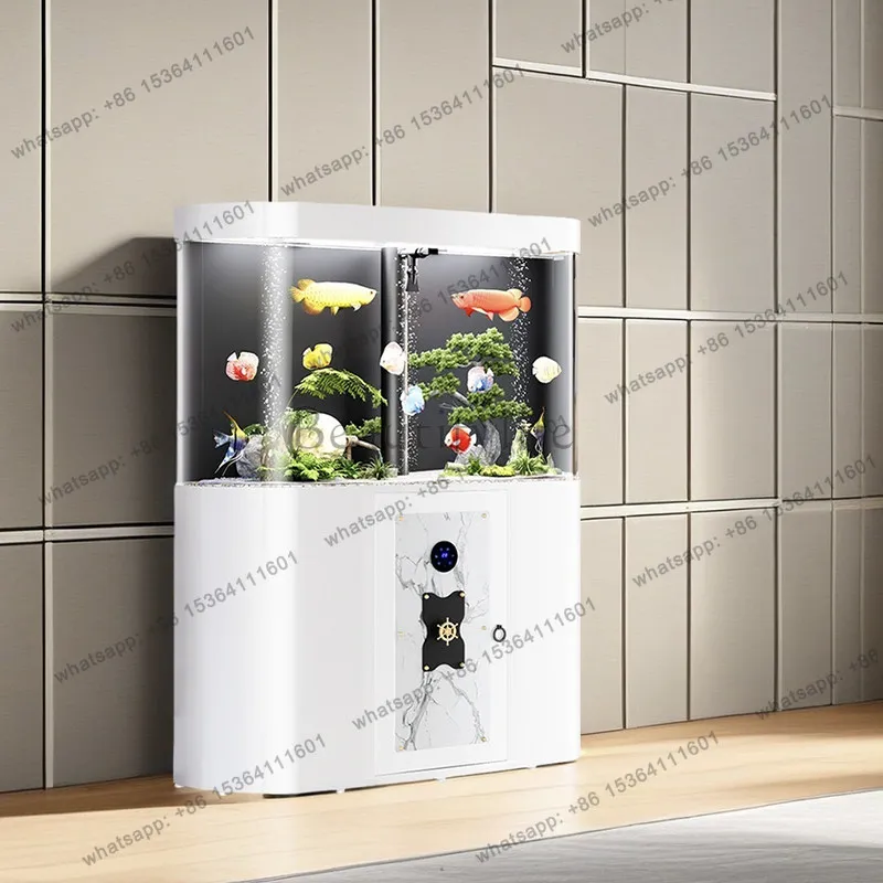 Medium-sized Silent and Versatile Viewing Fish Tank New Intelligent Control Bottom Filtration One-key Sewage Discharge System